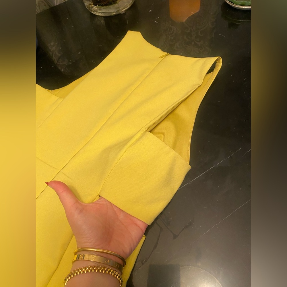 Yellow ZARA cutout dress - Picture 7 of 14